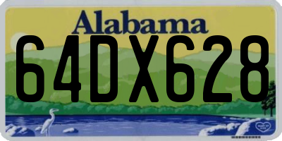 AL license plate 64DX628