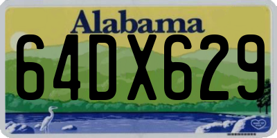 AL license plate 64DX629