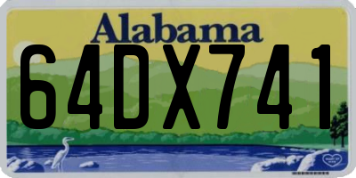 AL license plate 64DX741