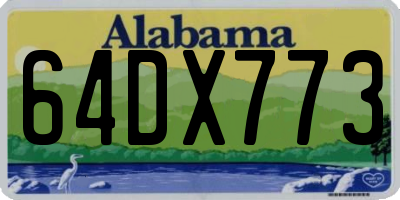 AL license plate 64DX773