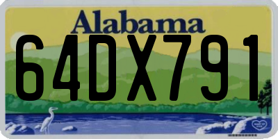 AL license plate 64DX791