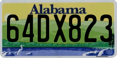 AL license plate 64DX823