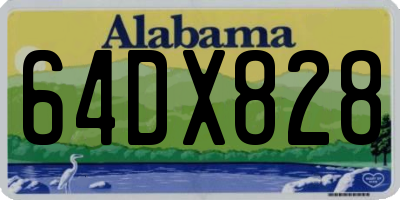 AL license plate 64DX828