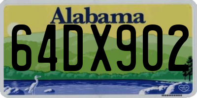 AL license plate 64DX902