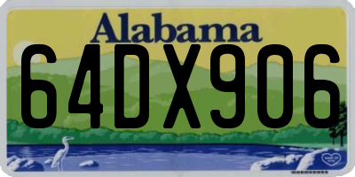 AL license plate 64DX906
