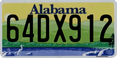 AL license plate 64DX912