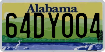 AL license plate 64DY004