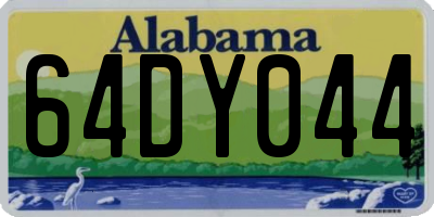 AL license plate 64DY044