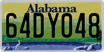 AL license plate 64DY048