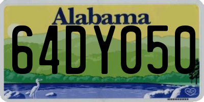 AL license plate 64DY050