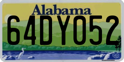 AL license plate 64DY052