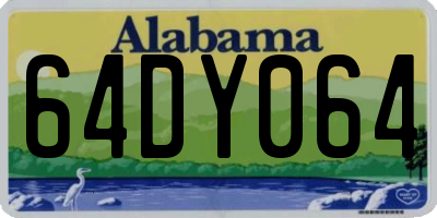 AL license plate 64DY064