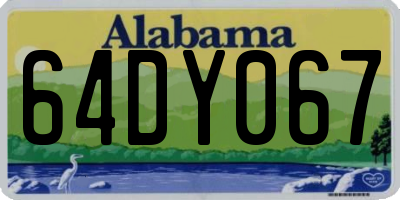 AL license plate 64DY067