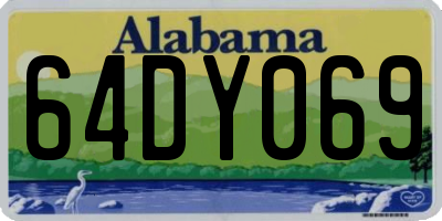 AL license plate 64DY069