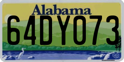 AL license plate 64DY073