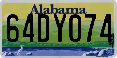 AL license plate 64DY074