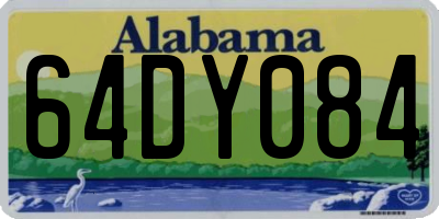 AL license plate 64DY084