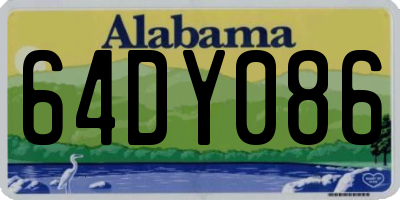 AL license plate 64DY086