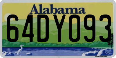 AL license plate 64DY093
