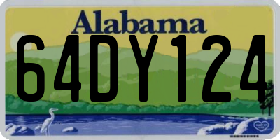 AL license plate 64DY124