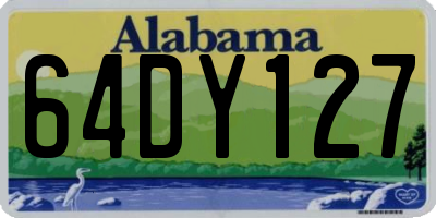 AL license plate 64DY127