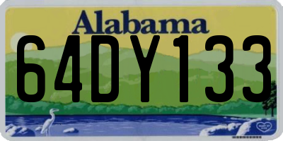AL license plate 64DY133