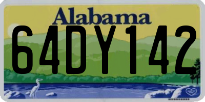 AL license plate 64DY142