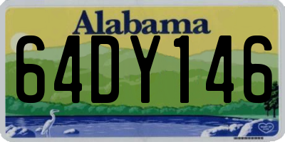 AL license plate 64DY146