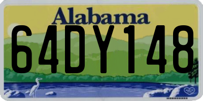 AL license plate 64DY148