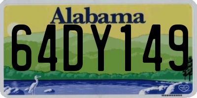 AL license plate 64DY149