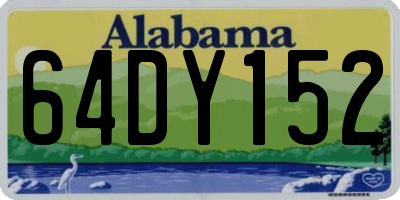 AL license plate 64DY152