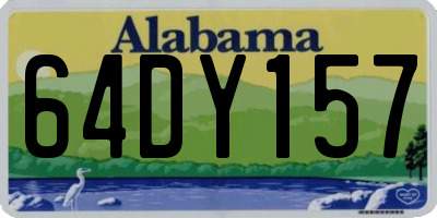 AL license plate 64DY157