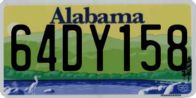 AL license plate 64DY158