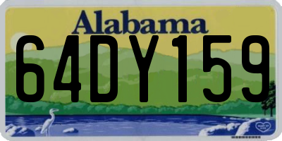 AL license plate 64DY159