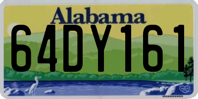 AL license plate 64DY161