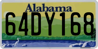 AL license plate 64DY168
