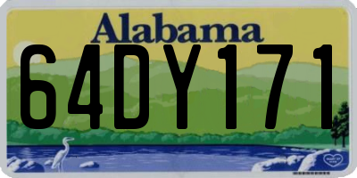 AL license plate 64DY171