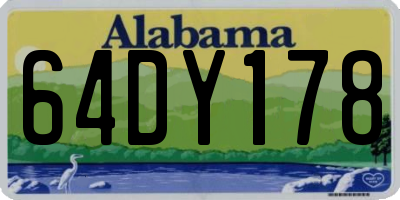 AL license plate 64DY178