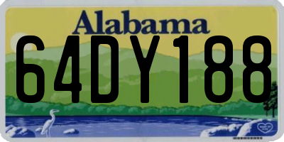 AL license plate 64DY188