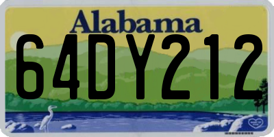 AL license plate 64DY212