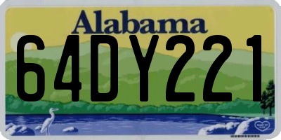 AL license plate 64DY221