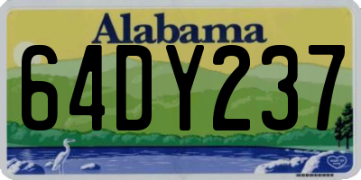 AL license plate 64DY237