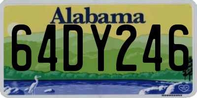 AL license plate 64DY246