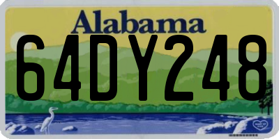 AL license plate 64DY248