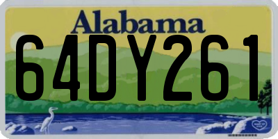 AL license plate 64DY261