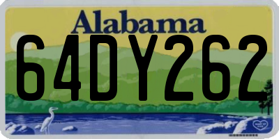 AL license plate 64DY262