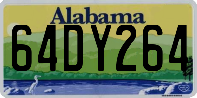 AL license plate 64DY264