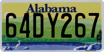 AL license plate 64DY267