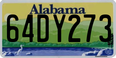 AL license plate 64DY273