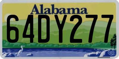 AL license plate 64DY277